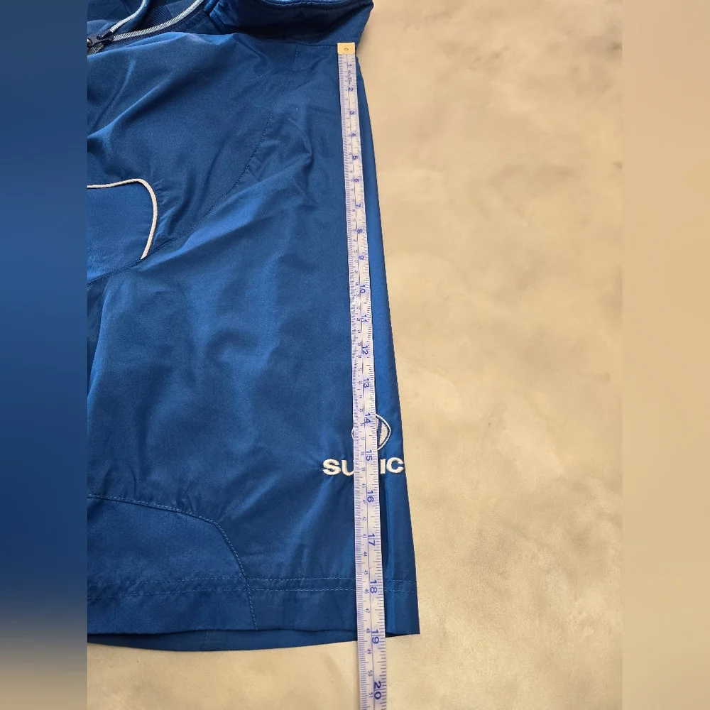Sunice Shorter Sleeves Quarter Zip Golf Outdoors Blue Jacket  Size L